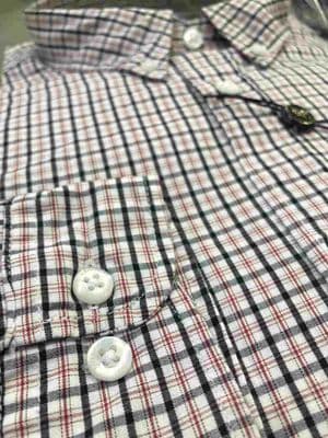 Men Casual Full Shirt Red Checkered Full Sleeve Cotton  | Palli_img_7