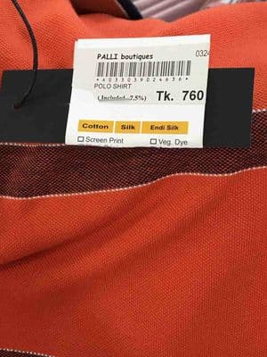 Men's Orange & White Stripe Polo T-Shirt | 100% Premium Cotton | Summer Essential | Palli_img_3