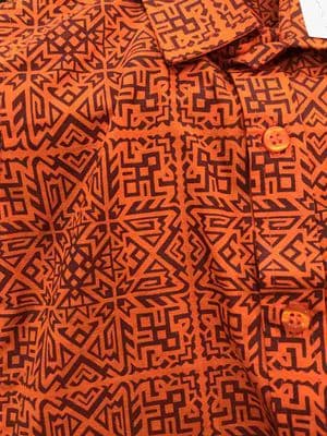 Boys Summer Orange Half Shirt | Traditional Style_img_1
