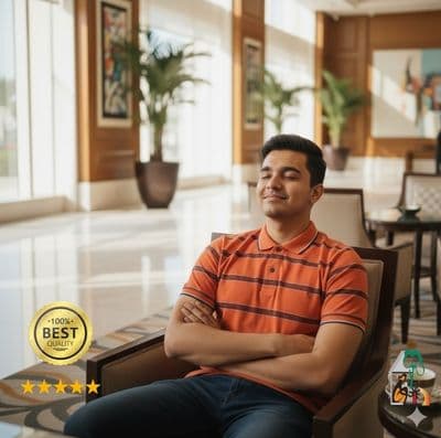 Men's Orange & White Stripe Polo T-Shirt | 100% Premium Cotton | Summer Essential | Palli_img_0