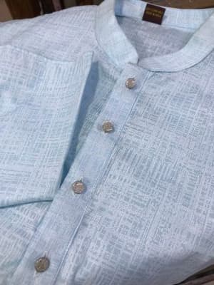 Cotton Light Blue Panjabi_img_3