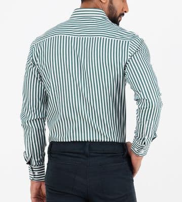 MEN'S SLIM FIT LONG SLEEVE ARROW COLLAR BOX PLACKET SHIRT_img_1