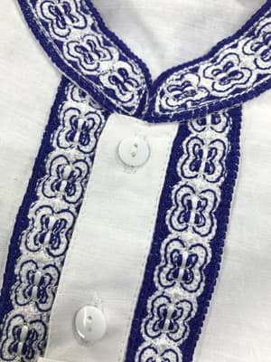 Elegant White Fotua with Embroidery - Premium Quality Traditional Wear_img_1