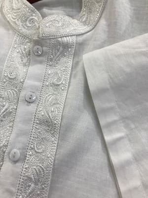 Snow White Cotton Fotua_img_1