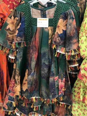 Girls Embroidered Frocks & Party Dresses - Eid Collection - Palli পল্লী_img_0