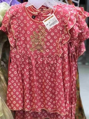 Girls Embroidered Frocks & Party Dresses - Eid Collection - Palli পল্লী_img_4