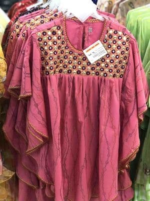 Baby Girl Eid Dress - Green & Gold Embroidered Frock - Palli পল্লী_img_4