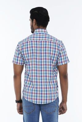 Cotton Short Sleeve Button Down Casual Men Half Shirt | Palli_img_2