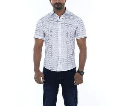 Short Sleeve Slim Fit Casual Men Half Shirt_img_0