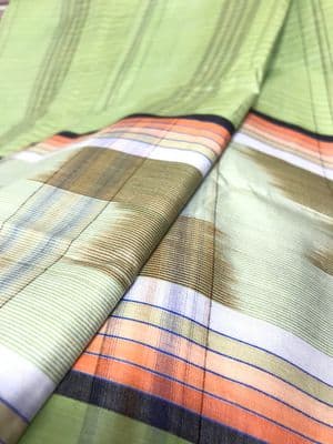 Cotton Lungi Turquoise with Striped Border: Sirajganj_img_7
