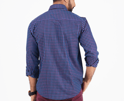 Long-Sleeve non-Stretch Men Casual Full Shirt | Palli_img_1