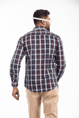 Men Casual Full Shirt Slim Fit Cotton Shirt | Formal & Casual | Palli_img_1