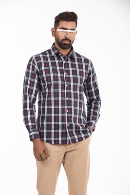 Men Casual Full Shirt Slim Fit Cotton Shirt | Formal & Casual | Palli