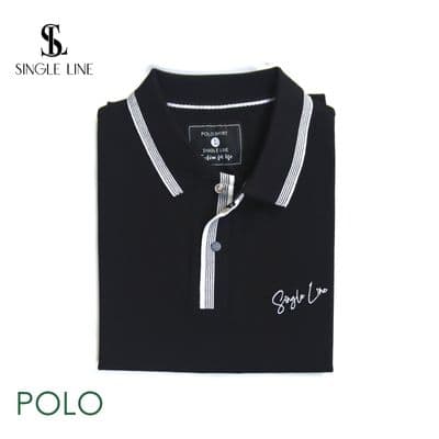 Men's Premium Black Polo T-Shirt | 210 GSM 100% Cotton | Summer Casual & Formal Wear | Palli_img_3