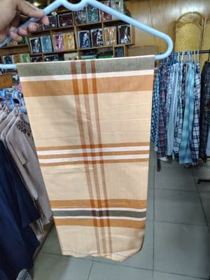 Authentic Sirajganj Cotton Lungi - Cream Check_img_1