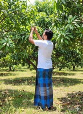 Authentic Sirajganj Lungi - Striped & Checkered Pattern_img_0