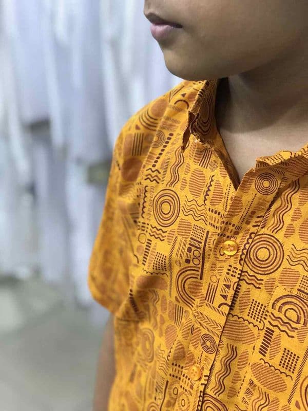 Boys Summer Printed Half Shirt | Traditional Style