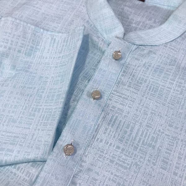 Cotton Light Blue Panjabi