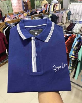 Men's Classic Blue Polo T-Shirt | 210 GSM Premium Cotton | Slim Fit Casual Wear | Palli_img_2