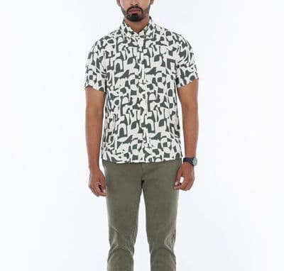 Lightweight Viscose Short Sleeve Button-Up Casual Men Half Shirt | Palli_img_2
