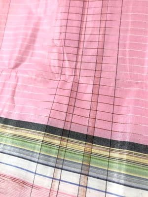 Cotton Lungi Pink with Multicolored Stripes: Sirajganj | Palli_img_3