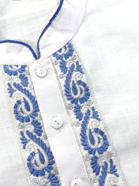 White Cotton Fotua | Palli Brand