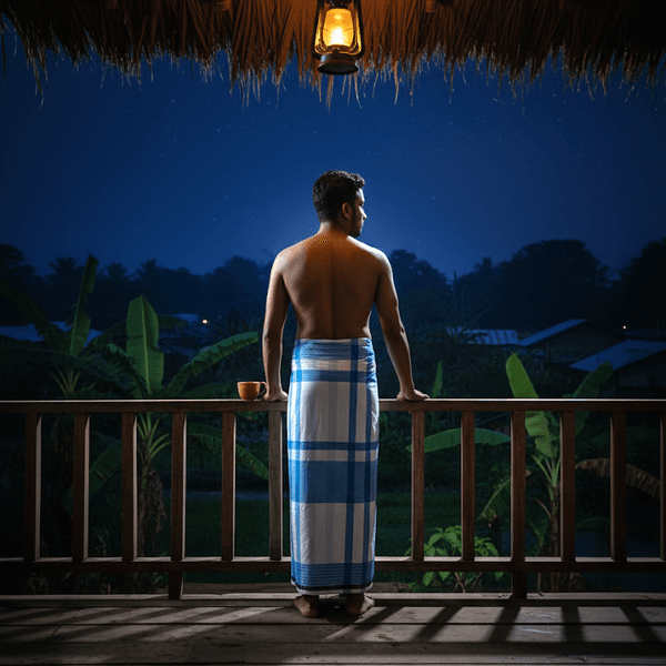 Classic Checkered Cotton Lungi - Sirajganj Weave